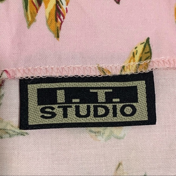 Vintage Y2K 90s Tropical Palm Tree Beach Swimsuit Coverup Wrap Mini Skirt - Picture 3 of 4